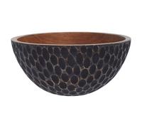Orsina Kara Large Carved Wooden Bowl