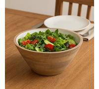 Orsina Kara Large Round Bowl Wooden in Beige Orsina Beige