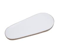 Orsina Kara Oval Small Serving Dish, Skilfully Handcrafted in White Orsina White