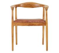 Orsina Kendari Open Back Leather Chair in Natural Orsina Natural