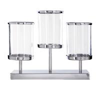 Orsina Kensington Townhouse 3 Light Candle Holder in Silver Orsina Silver