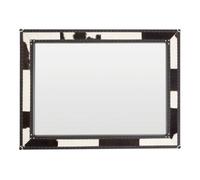 Orsina Kensington Townhouse Black And White Genuine Cowhide Wall Mirror