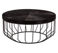 Orsina Kensington Townhouse Hair On Hide Top Round Coffee Table