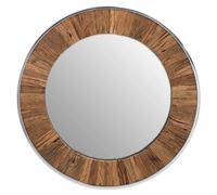 Orsina Kerala Natural Wood Round Mirror
