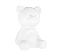 Orsina Kids Bear Night Light, Cute Sitting Bear Design In Soft Ceramic Finish, Gentle Glow To Soothe Children in White Orsina White