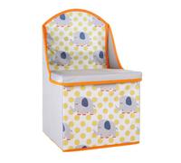Orsina Kids Elephant Design Storage Seat, Elephant Print Wooden Storage Seat, Modern Storage Bench, Storage Seat