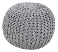 Orsina Kids Grey Hand Knit Pouffe