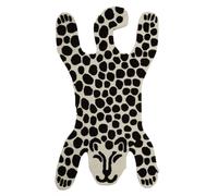 Orsina Kids Leopard Rug in Black | Size: 100 cm diameter Orsina Black 100 cm diameter