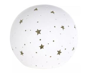 Orsina Kids Orb Night Light, Simple White Ceramic Globe With Soft Ambient Light, Creates A Peaceful Bedtime