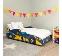 Premier Housewares Kids Car Bed - Blue, Blue