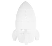 Orsina Kids Rocket Night Light, Fun Ceramic Rocket Design With Warm Glow Effect, Inspires Imagination & Eases in White Orsina White