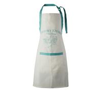 Orsina Kitchen Apron, Farmhouse-Inspired Print With Adjustable Neck Strap, Protects Clothing While Cooking in White Orsina White