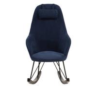 Orsina Kolding Blue Fabric Rocking Chair