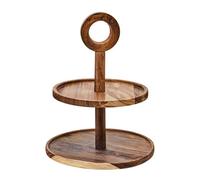 Orsina Kora Sheesham Wood Two Tier Cake Stand