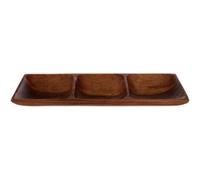 Orsina Kora Three Section Rectangular Serving Dish in Natural Orsina Natural