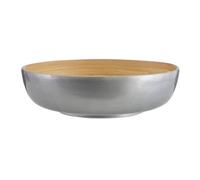 Orsina Kyoto Silver Salad Bowl With Raised Edges