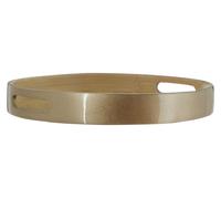 Orsina Kyoto Small Round Serving Tray in Gold Orsina Gold