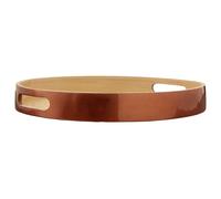 Orsina Kyoto Small Round Serving Tray in Rose Gold Orsina Rose Gold