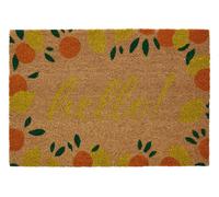 La Dolce Frutta Doormat Premier Housewares Brown 100cm diameter