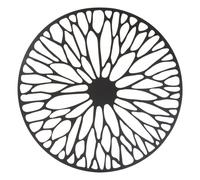 Orsina Large Black Floral Metal Wall Art, Modern Artwork For Contemporary Homes, Metal Wall Decor, Flower Artwork Orsina Black