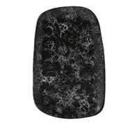 Orsina Large Black Marble Effect Serving Platter, Stoneware Oval Platter With Veining, Perfect for Dinner Platters Orsina Black