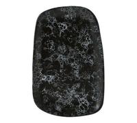 Premier Housewares Large Oval Plate - Black Faux Marble