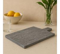 Orsina Large Black Marble Paddle Board, Durable Natural Stone Serving Board For Kitchen Use Orsina Black