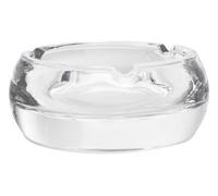 Orsina Large Crystal Plain Ashtray,crystal Glass Smoking Dish With Rounded Sides,glass Smoking Tray For Outdoor Use