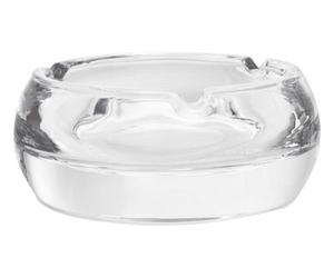 Orsina Large Crystal Plain Ashtray,crystal Glass Smoking Dish With Rounded Sides,glass Smoking Tray For Outdoor Use