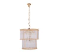 Orsina Large Grey Bell Shaped Pendant Light, Hanging Light for Dining Room or Kitchen, Ceiling Light Fixture in Gold Orsina Gold