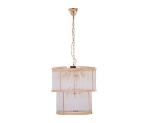 Orsina Large Grey Bell Shaped Pendant Light, Hanging Light for Dining Room or Kitchen, Ceiling Light Fixture in Gold Orsina Gold