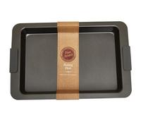 Orsina Large Grey Non Stick Baking Dish, Durable Metal Baking Dish With Silicone Handles, Non Stick Oven Baking Tray