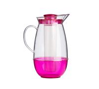 Orsina Large Hot Pink Ps Jug With Ice Chamber, Stylish Ice Jug With Chamber For Bedroom, Durable Design Water Jug Orsina Pink