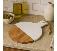 Orsina Large Marble And Acacia Wood Chopping Board