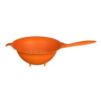 Premier Housewares Orange Plastic Colander Strainer With Handle Ideal For Washing And Draining Vegetables Pasta Food Strainer With Holes 25 x 10 x 44