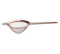 Premier Housewares Rose Gold Finish Pointed Sieve Tea Strainer Sieve Fine Mesh Kitchen Flour Metal 14 x 8 x 33