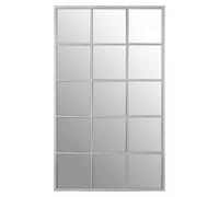 Orsina Large Silver Frame Wall Mirror, Reflective Wall Mirror For Modern Interiors, Mirror With Metal Frame Orsina Silver