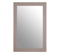 Orsina Large Wall Mirror, Grain Pattern Frame Mirror for Home, Office, Closet in Grey Orsina Grey
