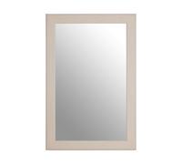 Large Wall Mirror, Grain Pattern White Frame Mirror for Home, Office, Closet