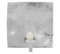 Orsina Large Wall Sconce,silver Lantern,textured Aluminum Large Wall Light,outdoor Wall Lamp With Glass Shade