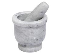 Orsina Large White Marble Large Mortar & Pestle, Perfect Grinding Pestle & Mortar, Easy To Clean Marble Mortar & Pestle