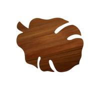 Orsina Leaf Design Chopping Board, Natural Wood Chopping Board For Kitchen Counter Top, Wood Chopping Board