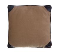 Orsina Leather Effect Throw Cushion, Polyester Décor Cushion for Relaxing, Washable Cushion for Sofa, Bed, Chair in Brown Orsina Brown