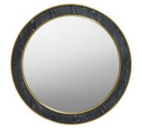 Orsina Lena Wall Mirror, Gold, Black, Grey, Synthetic, Metal, Glass