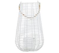 Orsina Lentigo Large White Rattan Lantern