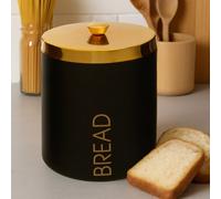 Orsina Liberty Black Enamel Finish Bread Bin