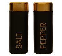 Orsina Liberty Black Enamel/Gold Salt & Pepper Set Orsina Black