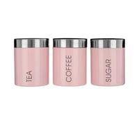 Orsina Liberty Light Pink Enamel Canisters
