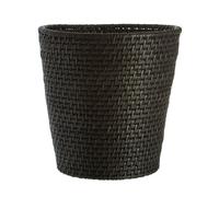 Orsina Lidi Black Rattan Waste Basket