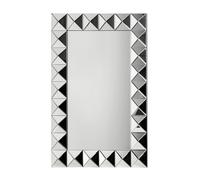 Orsina Lidia 3D Effect Rectangular Wall Mirror in Black Orsina Black